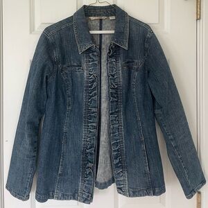 RXB Ruffled Denim Jacket